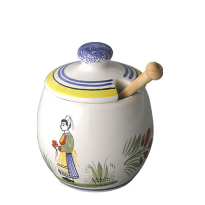 Quimper Mustard Pot - Henriot