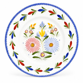 Quimper Round Plate - Fleuri Royal