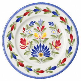 Quimper Round Plate - Fleuri Royal