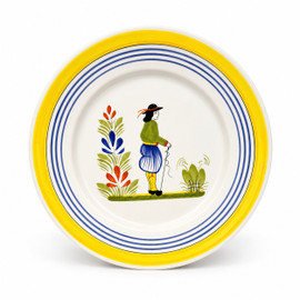 Quimper Round Plate - Henriot - Man