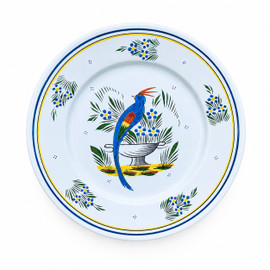 Quimper Round Plate - Jardin d'ete