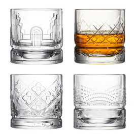 Whiskey Glasses - Assorted Set of 4 - Dandy  - La Rochere