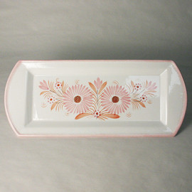 Quimper Rectangle Platter - Camaieu Pink