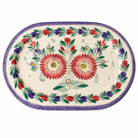 Quimper Brochette Platter - Fleuri