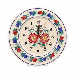 Quimper Wall Clock Fleuri