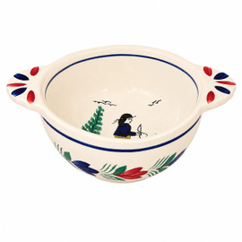 Quimper Breton Lug Bowl Campagne
