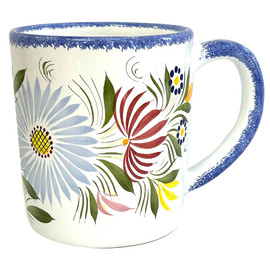 Quimper Coffee Mug - Fleuri Royal