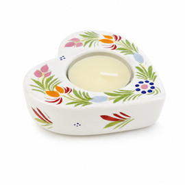 Quimper Heart Candle - Fleuri Royal
