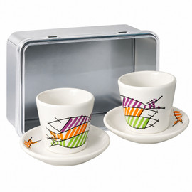 Espresso Cups Gift Box Set - Happy Fish
