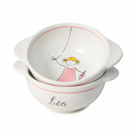 Quimper Personalized Lug Bowl - Lea