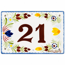 Quimper Door Plate - Fleuri Royal