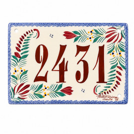 Quimper Door Plaque - Decor Fleuri 