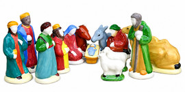 Nativity Set - 13 pieces - Henriot Quimper