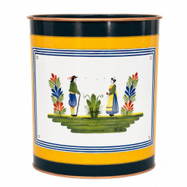 Quimper Henriot Waste Basket - Lady Clare 