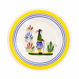 Quimper Miniature Plate - Man - Henriot