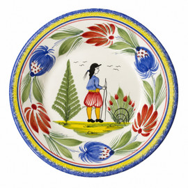 Quimper Miniature Plate - Man - Tradition