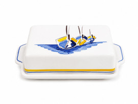 Quimper Covered Butter Dish - Escale
