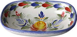 Open Butter Dish/ Soap Dish - Fleuri Royal