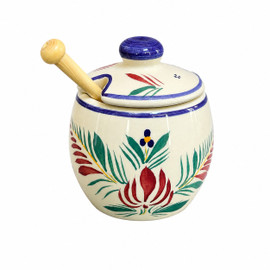 Quimper Mustard Pot - Fleuri