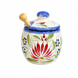 Quimper Mustard Pot - Fleuri Royal