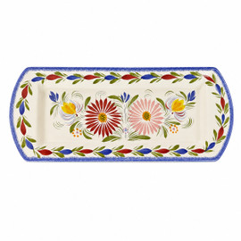 Quimper Rectangle Platter - Fleuri Royal