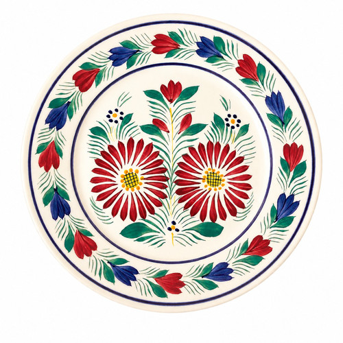 Round Plate - Fleuri - Quimper
