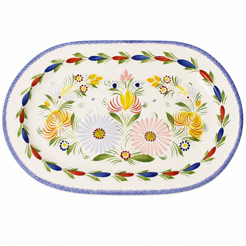 Quimper Brochette Platter - Fleuri Royal