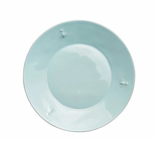 Ceramic Dessert Plates/ Blue - Napoleon Bee - Set of 4 -  La Rochere