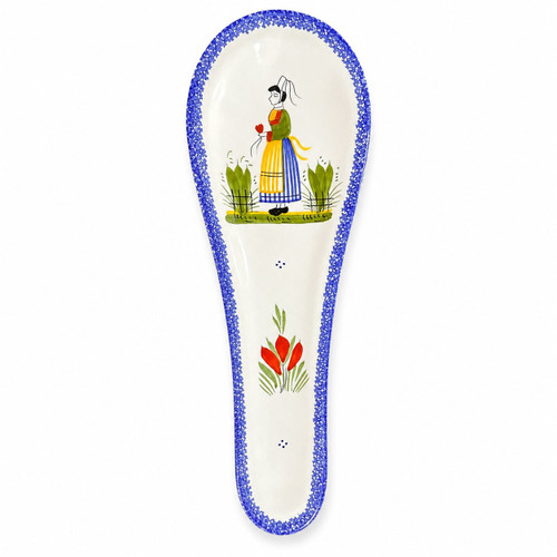 Quimper Spoon Rest - Henriot Woman