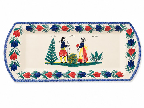 Quimper Rectangle Platter - Campagne