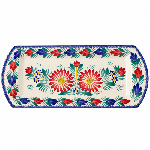 Quimper Rectangle Platter - Fleuri