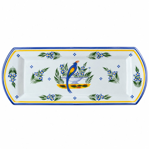 Rectangle Platter - Jardin d'ete | Henriot Quimper - IN STOCK AVAILABILITY