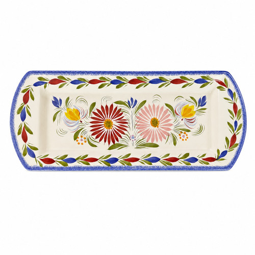 Quimper Rectangle Platter - Fleuri Royal