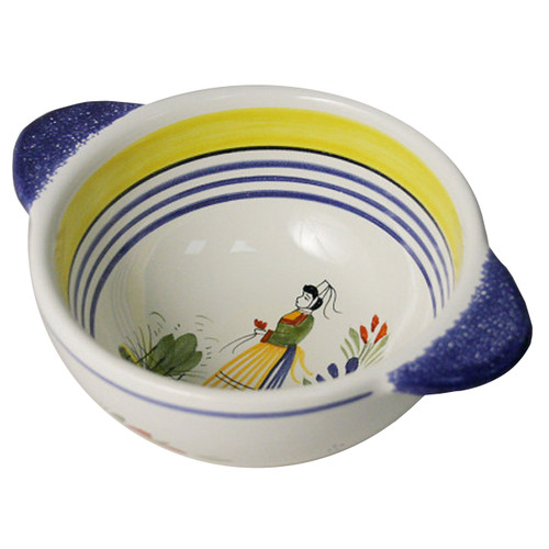 Quimper Breton Lug Bowl Henriot Quimper Breton Lug Bowl Henriot