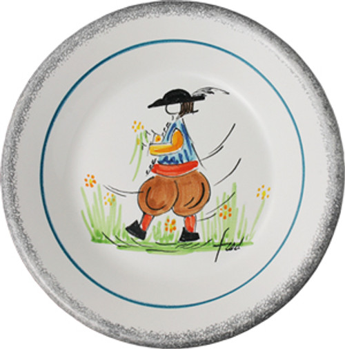  Miniature Plate - Man - Fred Quellac