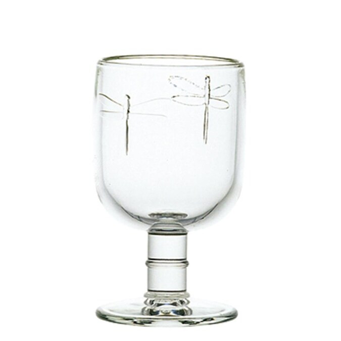 La Rochere Set Of 6, 7.5-ounce Dragonfly Wine Glasses