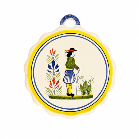 Quimper Dish with Handle - Henriot