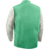 Steiner Weldlite Plus Hybrid 9 oz Flame Resistant Cotton With Leather Sleeves Jacket, 30" Green/Gray, 2X-Large