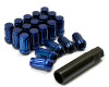 Red Tuner Lugs 12x1.25 Closed End Lug Nuts Agency Power