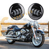 4.5" Harley Davidson Black Driving/Fog Light Set