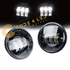 4.5" Harley Davidson Black Driving/Fog Light Set