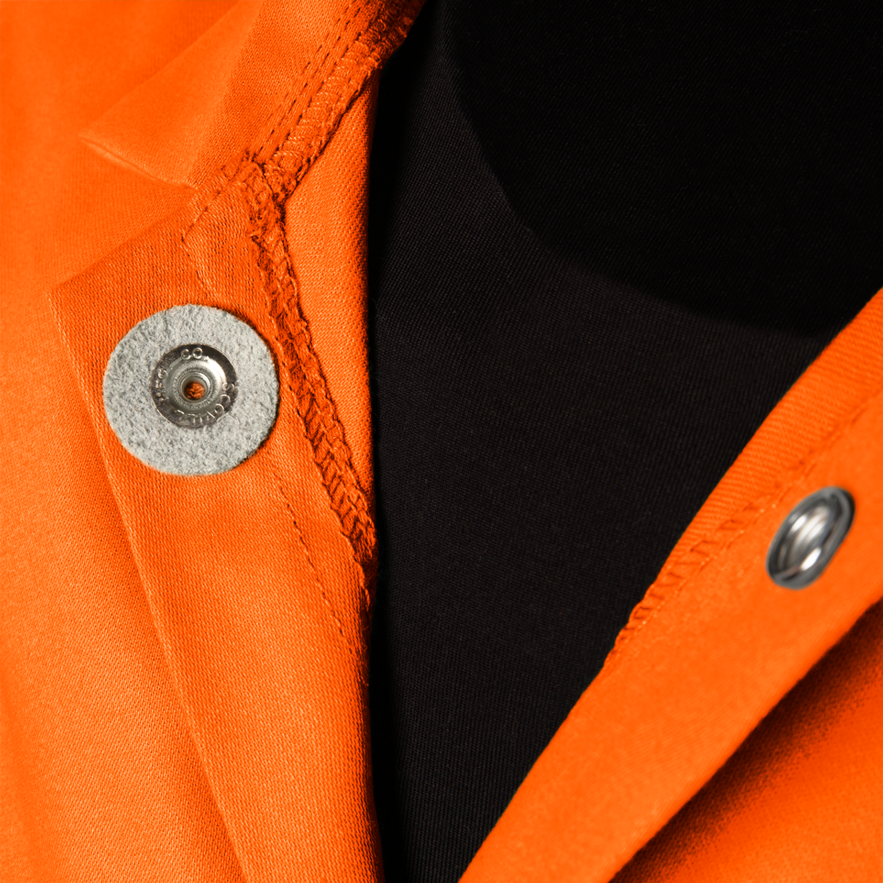 Steiner 9 oz Flame Resistant Cotton Jacket, 30" Orange With Flame Resistant Silver Reflective Stripes, X-Large