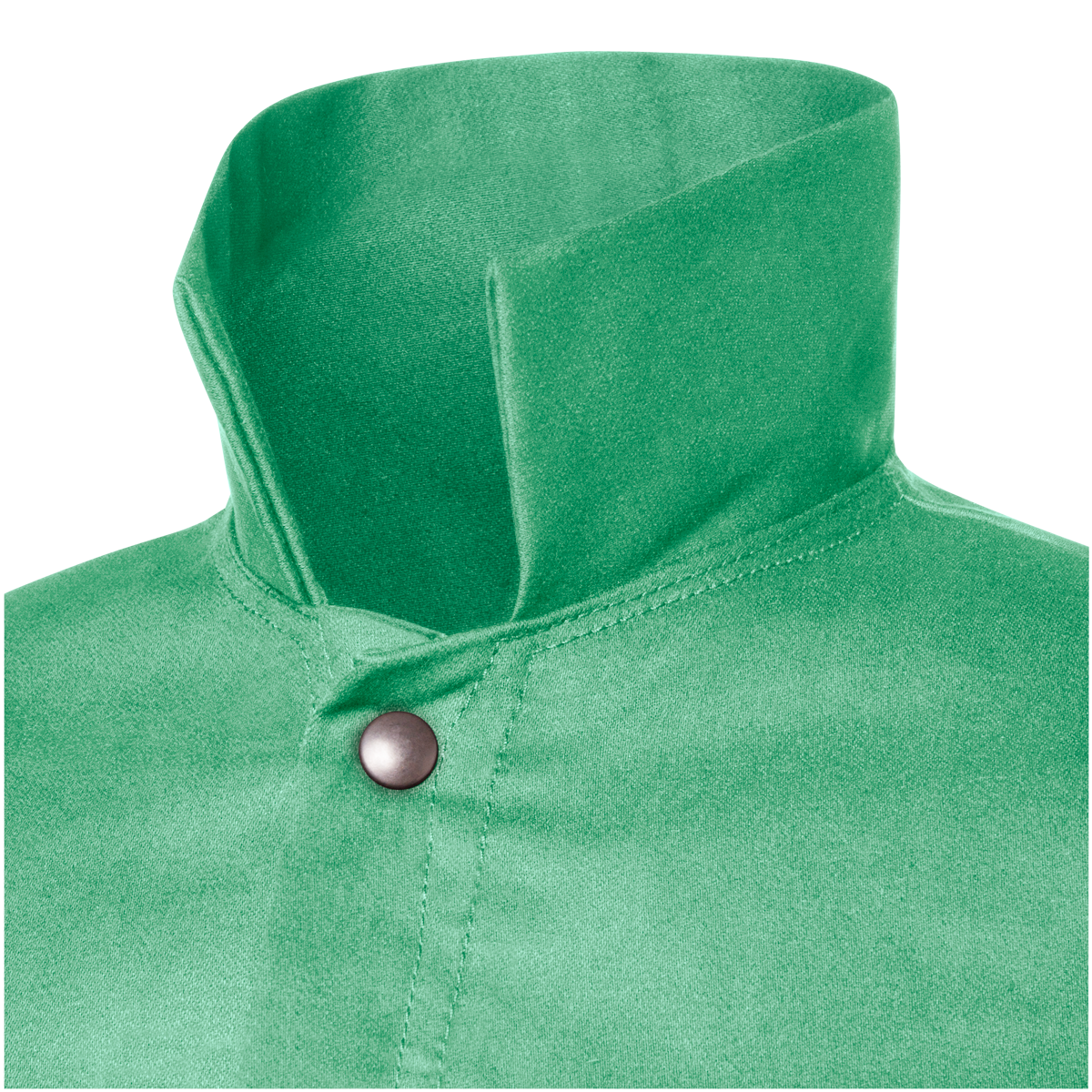 Steiner Weldlite Plus Hybrid 9 oz Flame Resistant Cotton With Leather Sleeves Jacket, 30" Green/Gray, 2X-Large