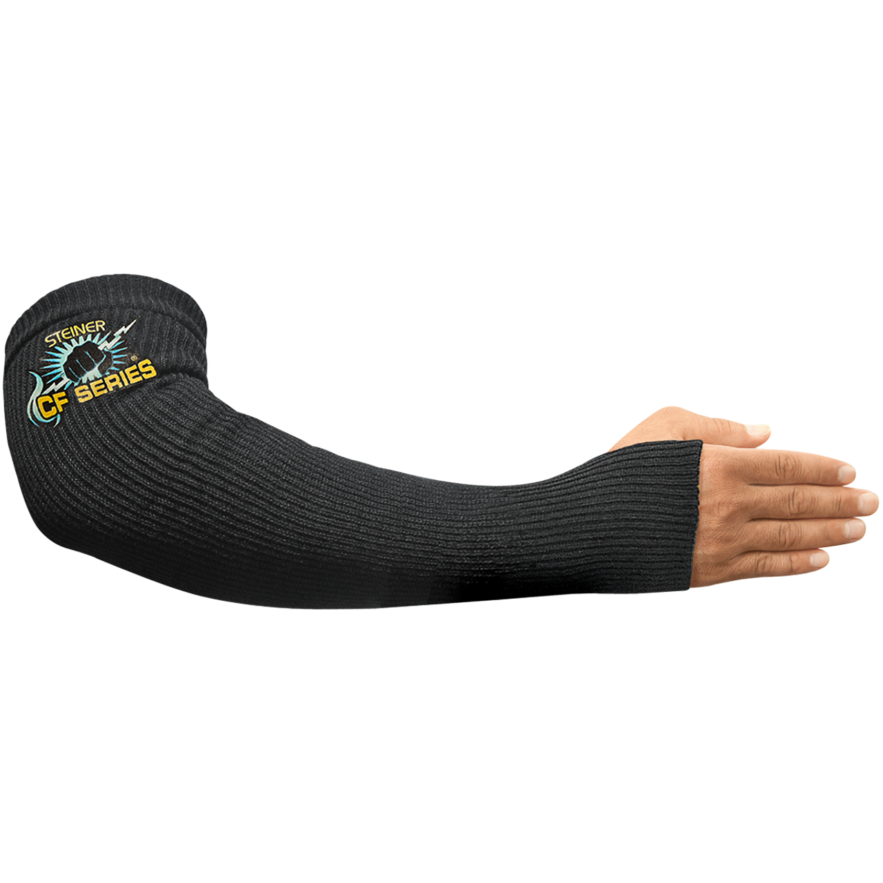 Steiner CF Knit Carbonized Fiber Sleeves With Thumbhole, 18"