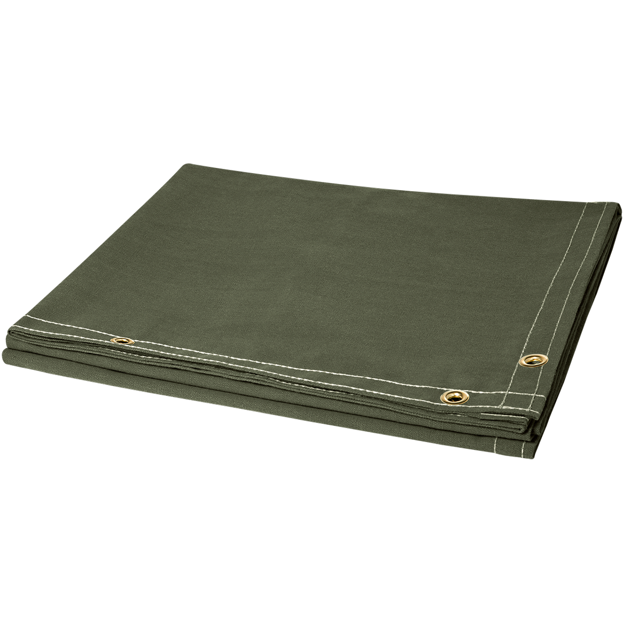Steiner 12 oz Olive Green Canvas Duck Welding Curtain, 6' x 8'