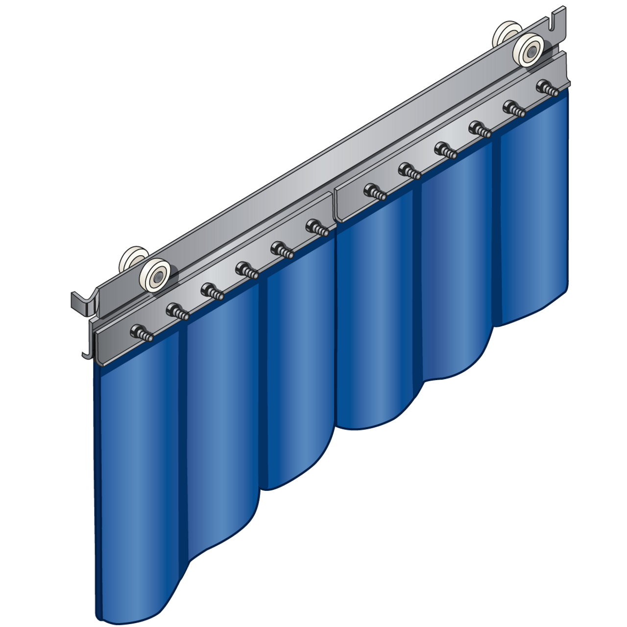 Steiner Straight Strip Door Trolley For Track & Roller Track