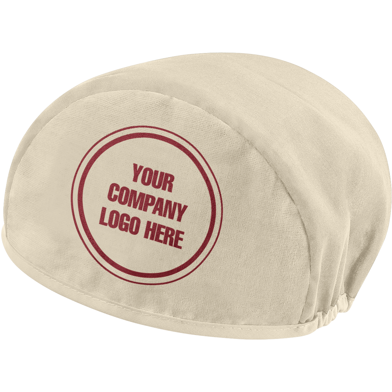 Steiner Cotton Beanie, Natural Side Panels, Colored Center Panels, Custom Printed, One Size Fits Most