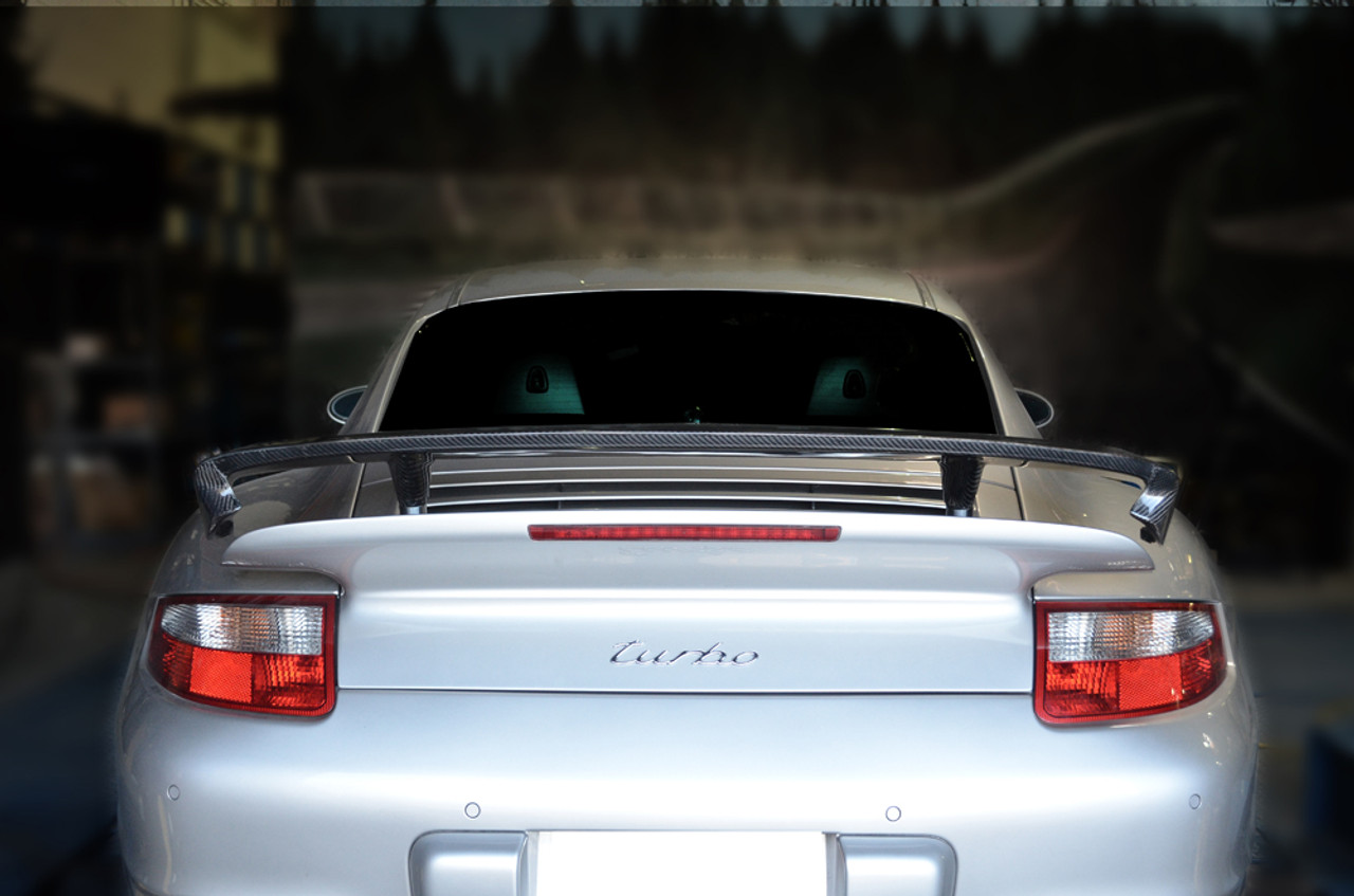 Carbon Fiber Techart Style Add-on Rear Wing 07-13 Porsche 997 TT Agency Power