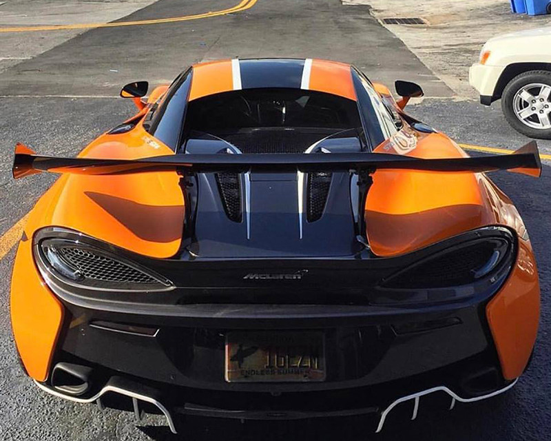 Carbon Fiber Rear Spoiler 67 Inch McLaren 570S Agency Power - perazon