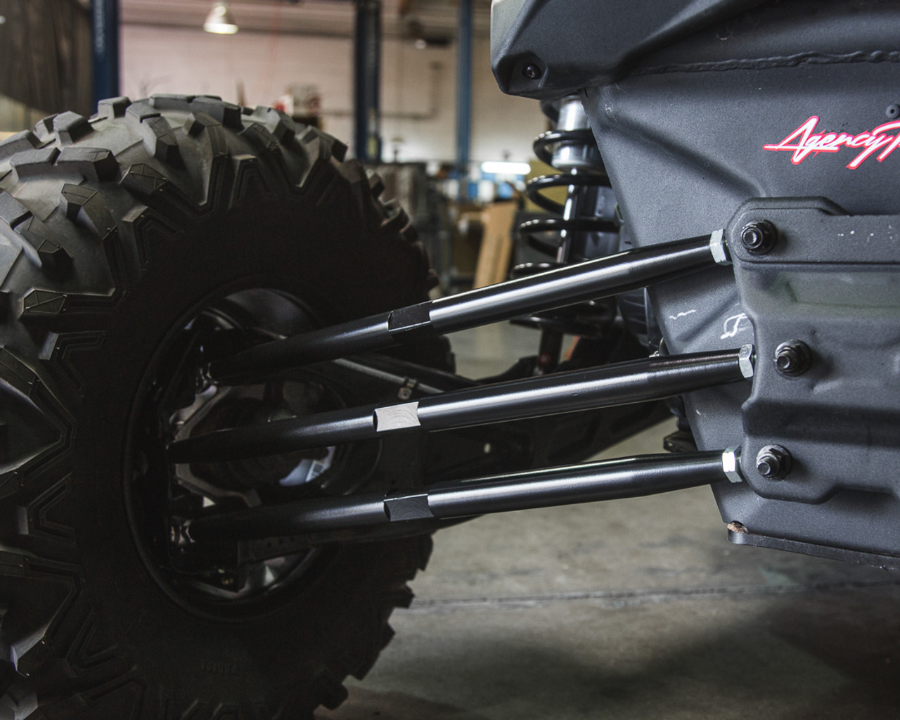 Adjustable Rear Radius Rod Set Black Can-Am Maverick X3 RS Agency Power